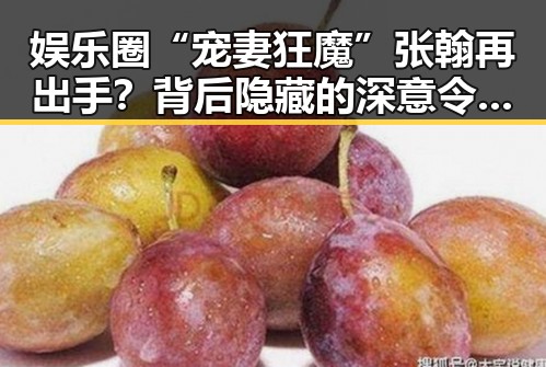 娱乐圈“宠妻狂魔”张翰再出手?背后隐藏的深意令人深思